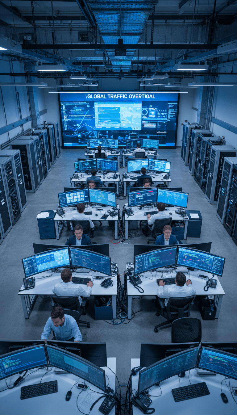 Network operations center monitoring insistnet connectivity