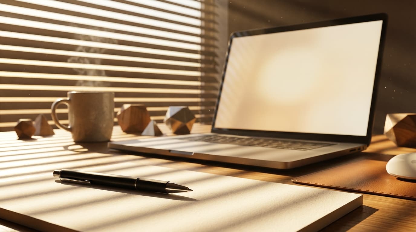 Home office with reliable internet connection